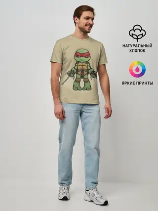 Мужская базовая футболка / ЧЕРЕПАШКИ - НИНДЗЯ