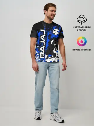 Мужская базовая футболка / BAJAJ / БАДЖАДЖ / MOTOSPORT