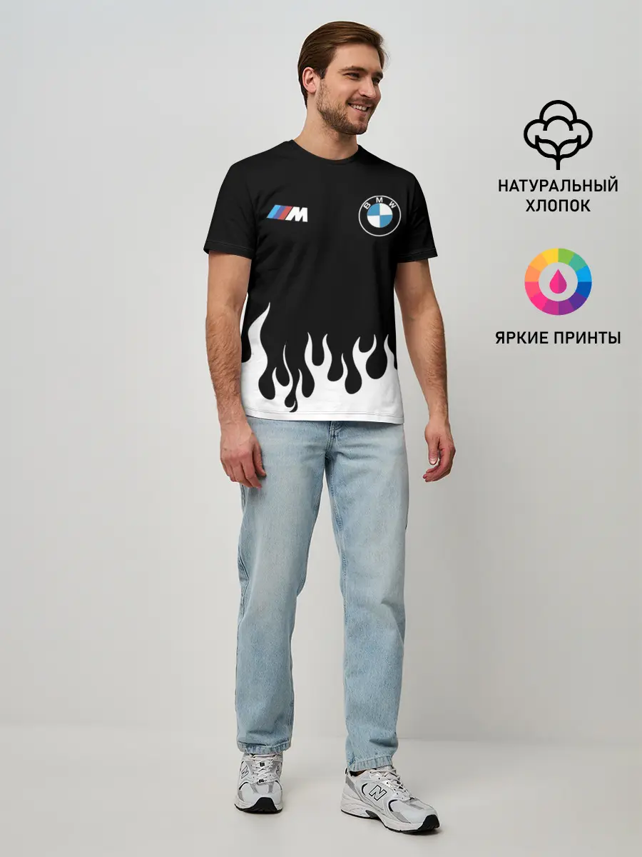Мужская базовая футболка / BMW / БМВ