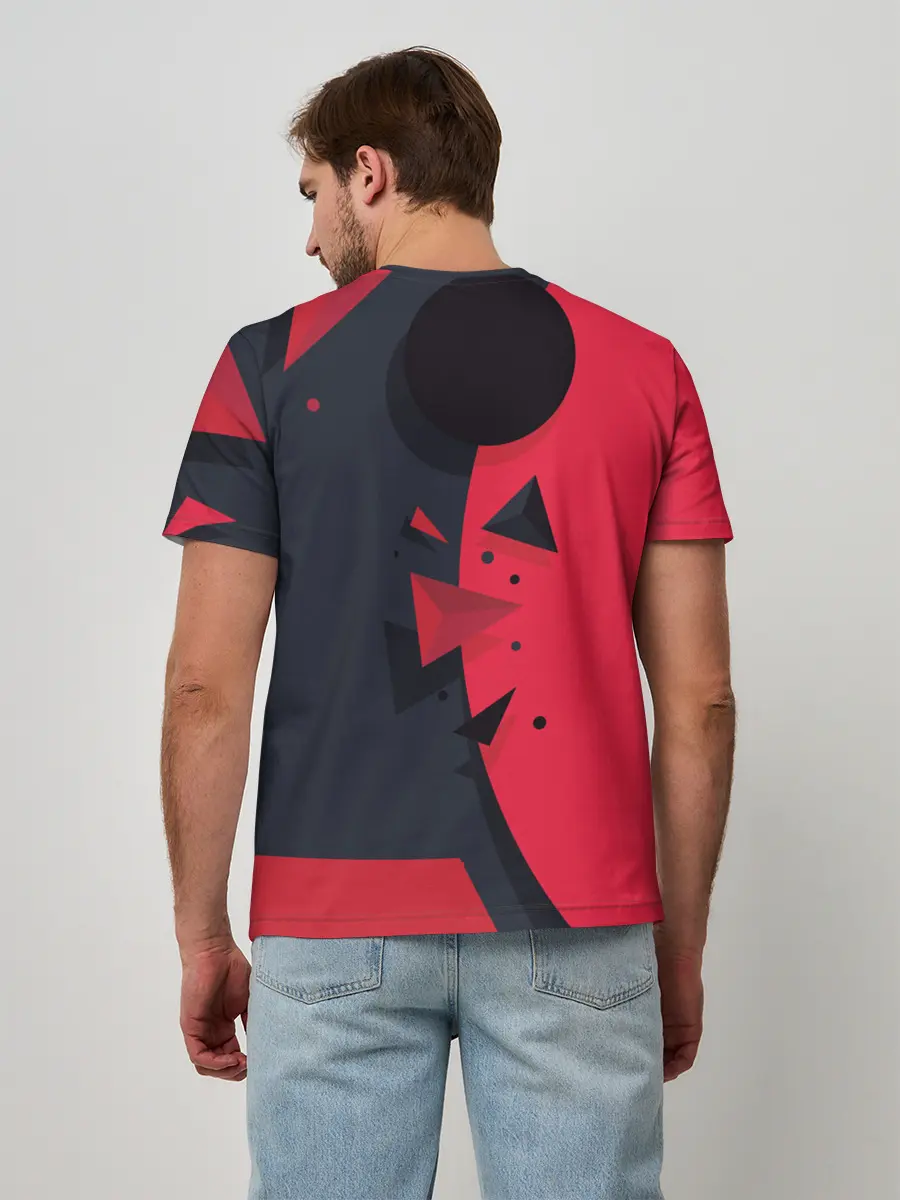 Мужская базовая футболка / KILLA красная