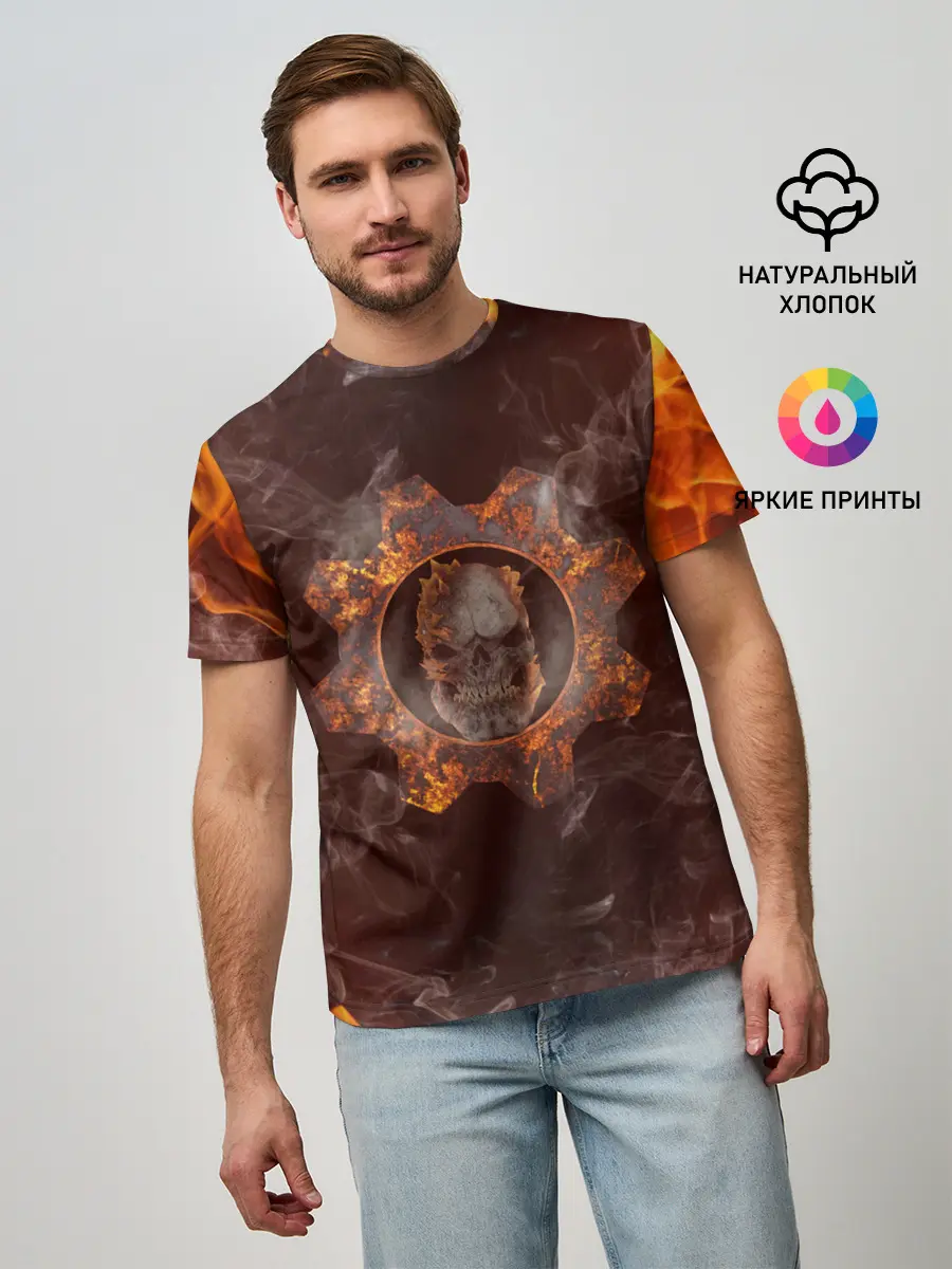 Мужская базовая футболка / ШЕСТЕРНЯ | GEARS OF WAR