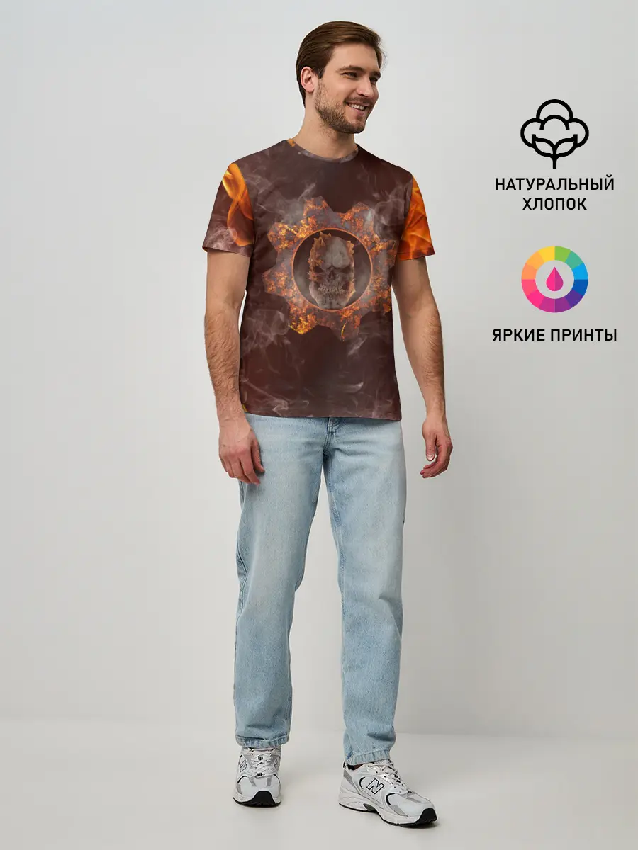 Мужская базовая футболка / ШЕСТЕРНЯ | GEARS OF WAR