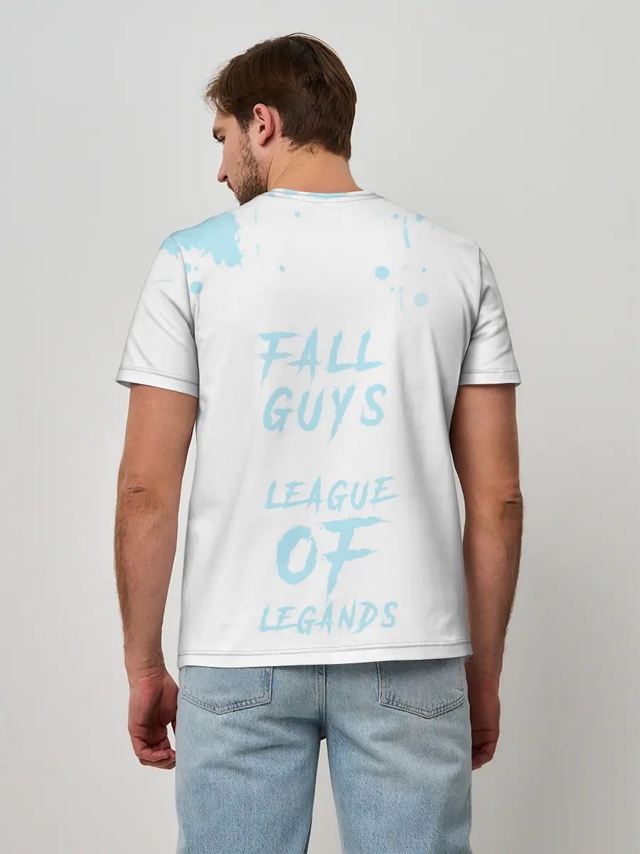 Мужская базовая футболка / Fall guys x league of legands