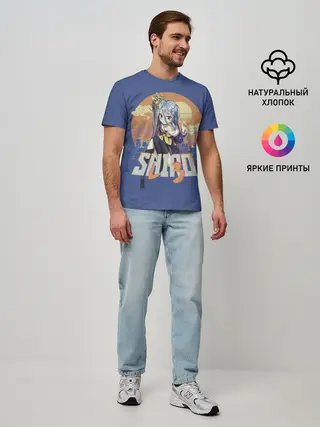 Мужская базовая футболка / Shiro princess