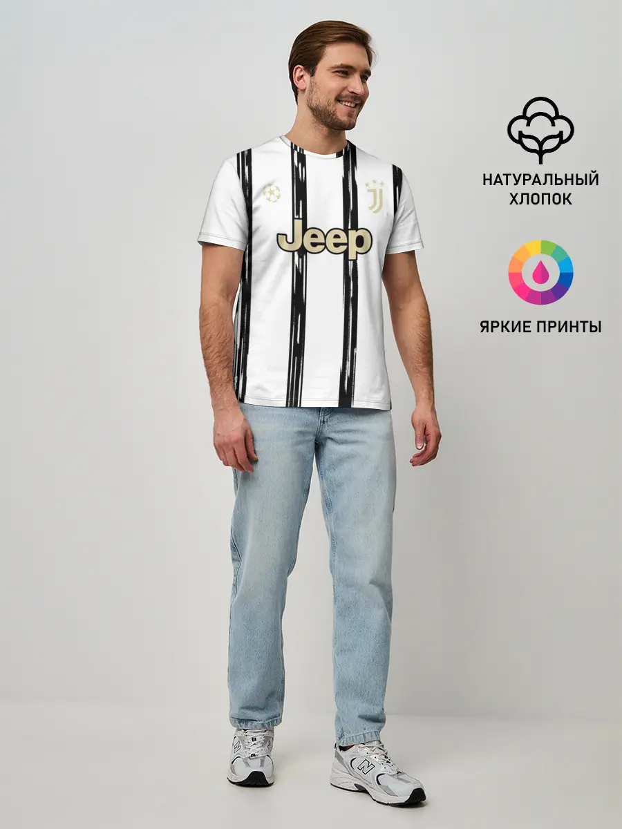 Мужская базовая футболка / Juventus | Home Authentic style