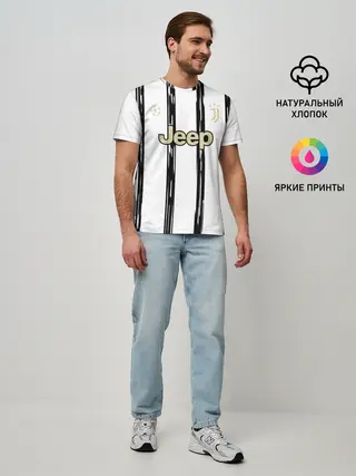 Мужская базовая футболка / Juventus | Home Authentic style