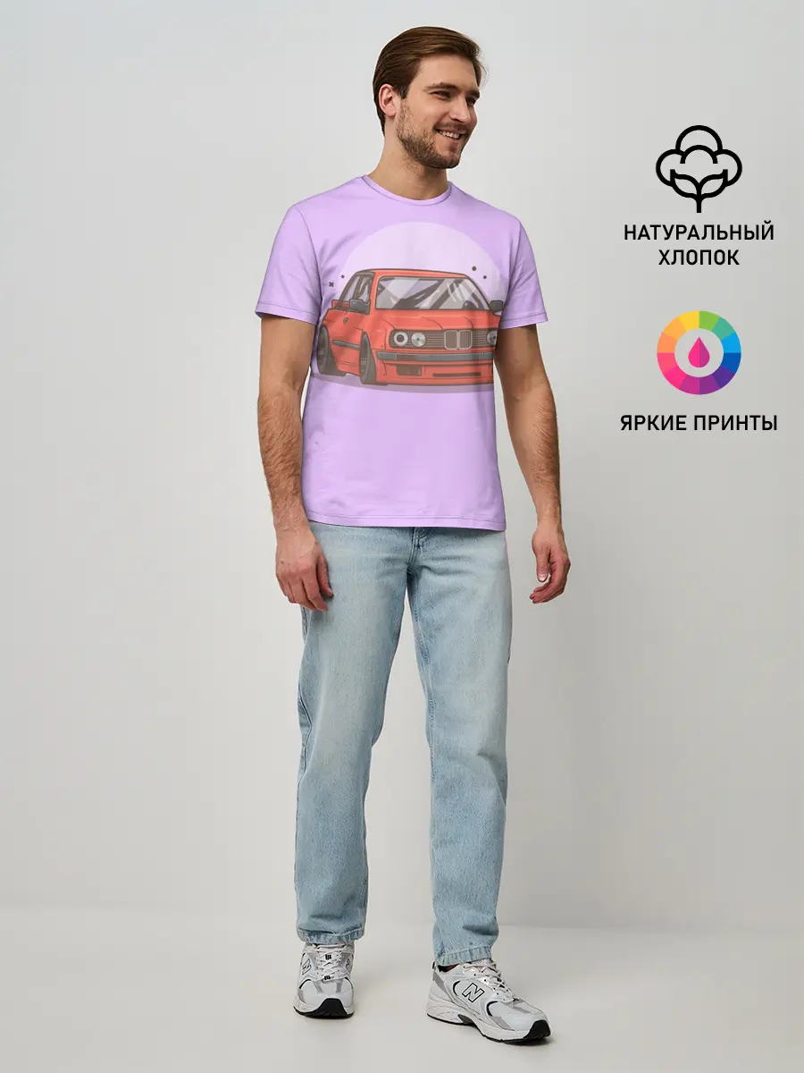 Мужская базовая футболка / БМВ Пандем