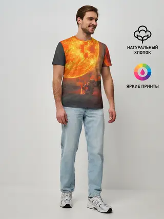 Мужская базовая футболка / РАДИАЦИОННОЕ СОЛНЦЕ