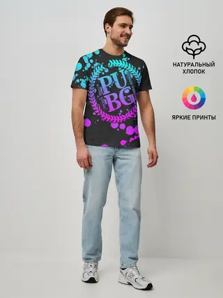 Мужская базовая футболка / PUBG