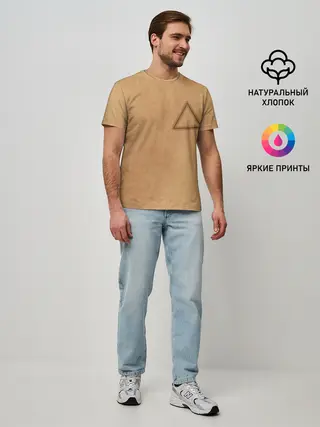 Мужская базовая футболка / Треугольник / Игра в кальмара