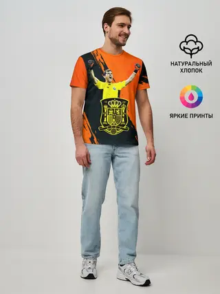 Мужская базовая футболка / Икер Касильяс/Iker Casillas