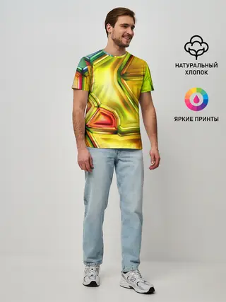 Мужская базовая футболка / Абстрактная абстракция