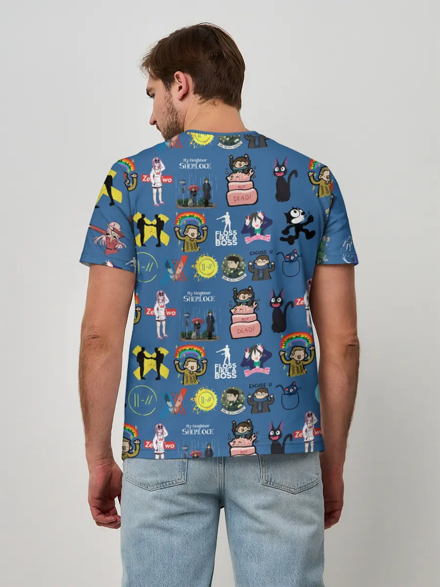 Мужская базовая футболка / стикербомбинг new