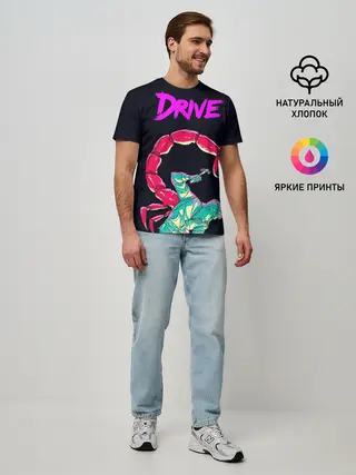 Мужская базовая футболка / драйв фильм