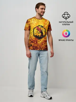 Мужская базовая футболка / АИР ДРОП | ПАБГ