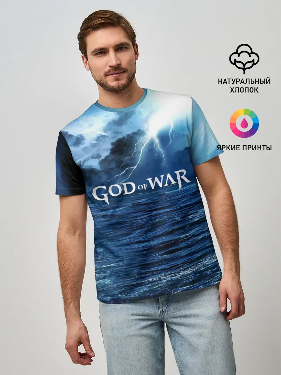 Мужская базовая футболка / God of WAR