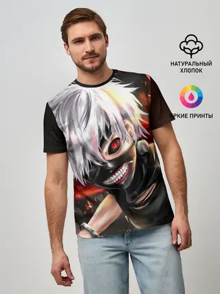 Мужская базовая футболка / Tokyo Ghoul