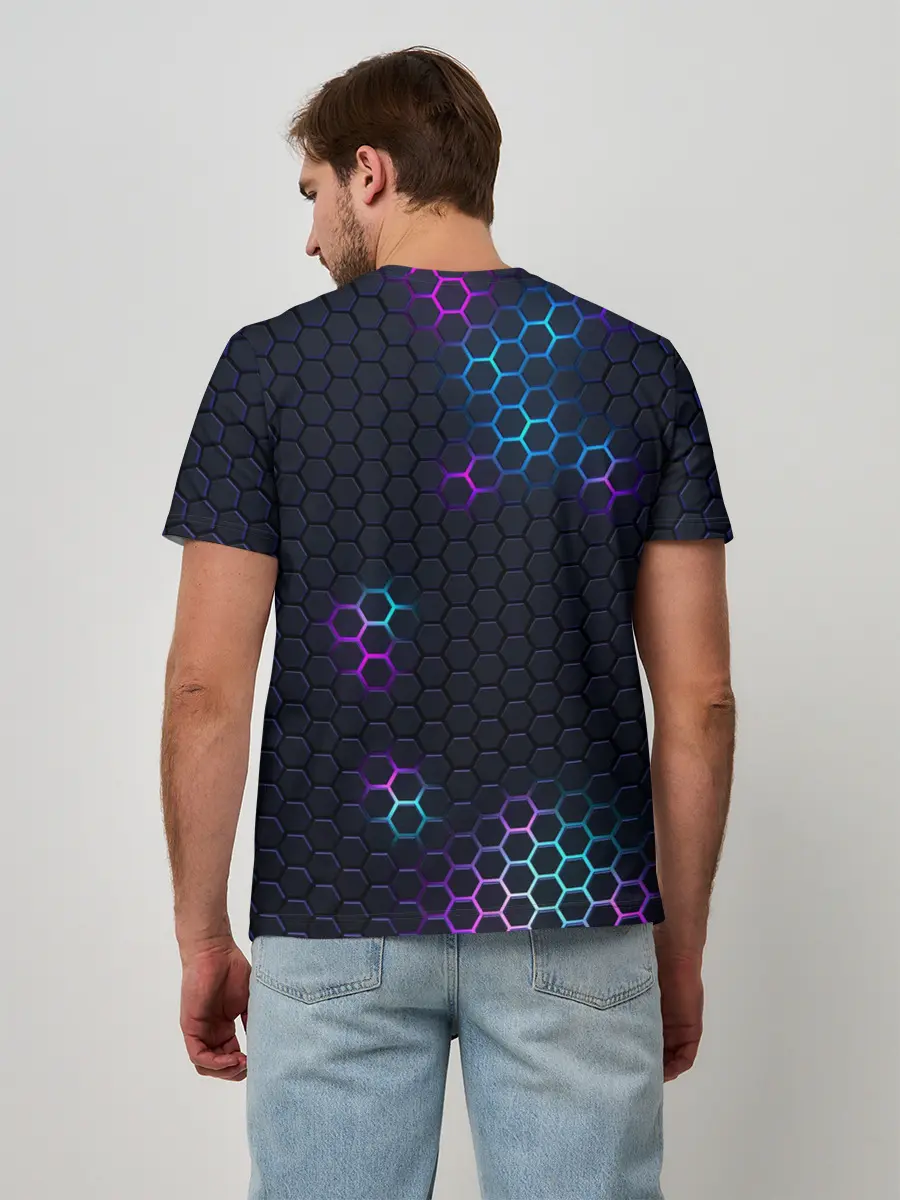 Мужская базовая футболка / НЕОНОВАЯ БРОНЯ | НЕО БРОНЯ