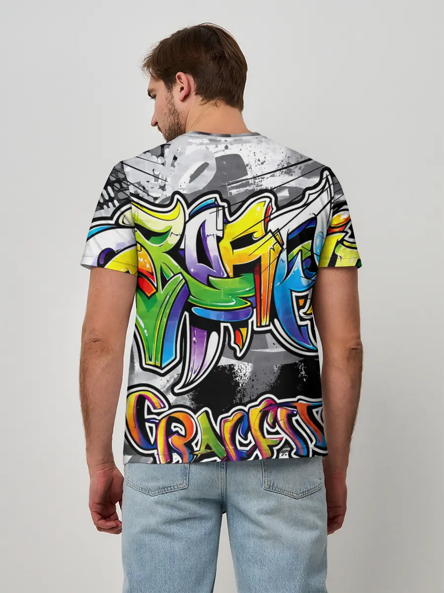 Мужская базовая футболка / city street