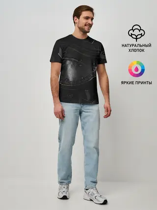 Мужская базовая футболка / MORTAL SHELL БРОНЯ