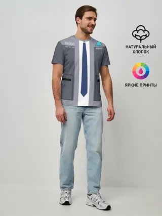 Мужская базовая футболка / Detroit:become