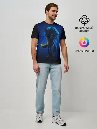 Мужская базовая футболка / SONIC | СОНИК