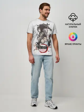 Мужская базовая футболка / Клинок, рассекающий демонов персонажи