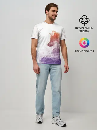 Мужская базовая футболка / ВОЛК