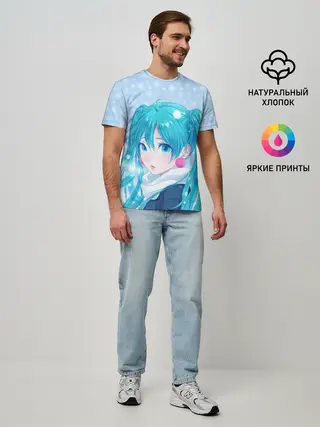 Мужская базовая футболка / Мику