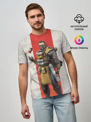 Мужская базовая футболка / APEX LEGENDS - Caustic