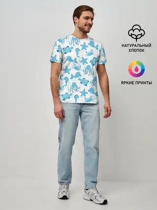 Мужская базовая футболка / Морские жители