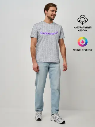 Мужская базовая футболка / Clubhouse | Gray