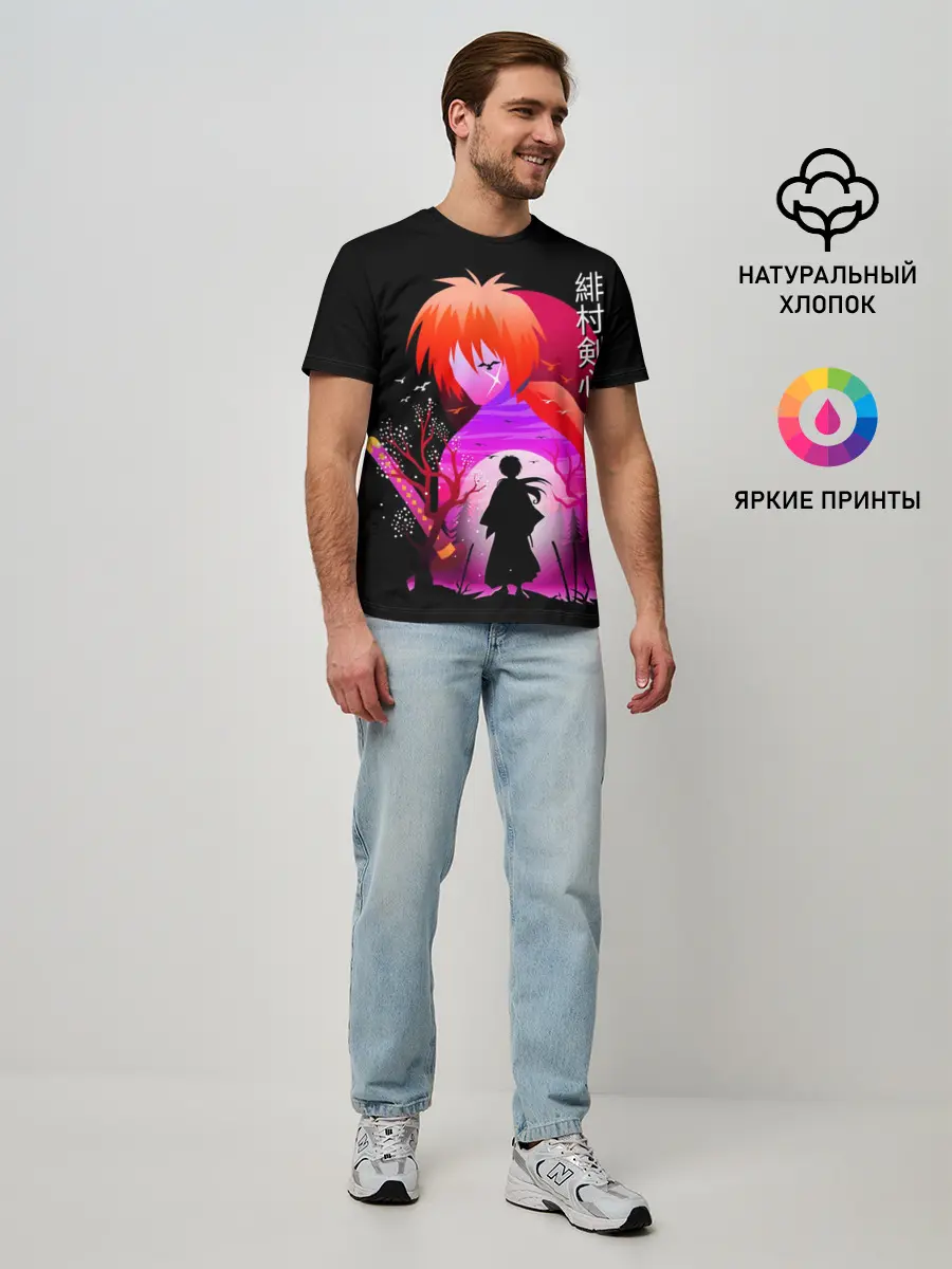 Мужская базовая футболка / Rurouni Kenshin / Бродяга Кэнсин