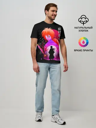 Мужская базовая футболка / Rurouni Kenshin / Бродяга Кэнсин