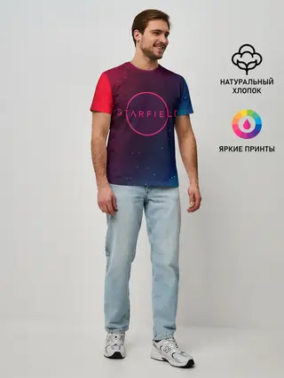 Мужская базовая футболка / Старфилд - Космос