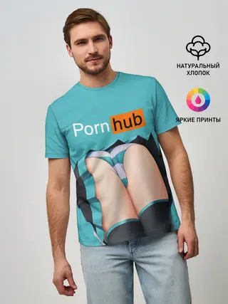 Мужская базовая футболка / PORN HUB