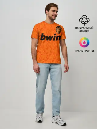 Мужская базовая футболка / ФК ВАЛЕНСИЯ / ФОРМА 20-21