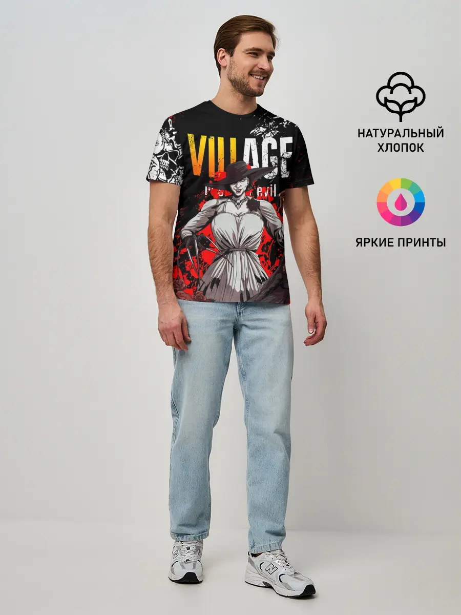 Мужская базовая футболка / RESIDENT EVIL 8 / ДИМИТРЕСКУ