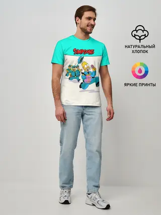 Мужская базовая футболка / Эпичная Погоня