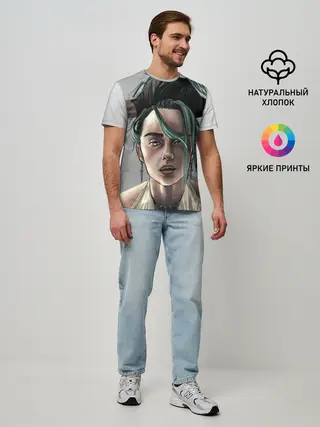 Мужская базовая футболка / Билли Айлиш