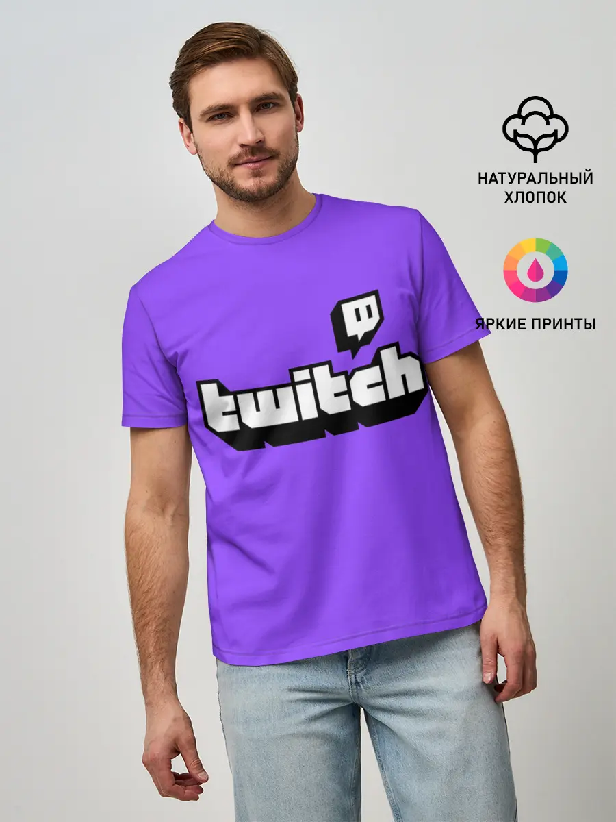 Мужская базовая футболка / Twitch