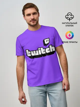 Мужская базовая футболка / Twitch