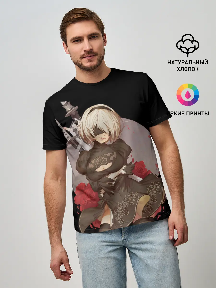 Мужская базовая футболка / Nier: Automata