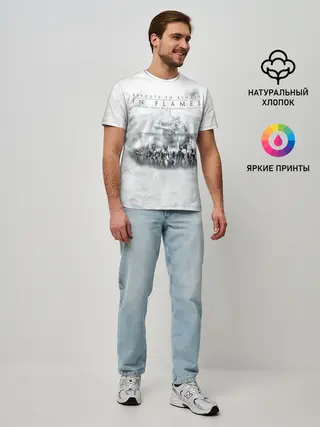 Мужская базовая футболка / Reroute to Remain - In Flames