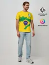Мужская базовая футболка / Бразилия, форма
