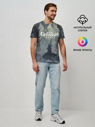 Мужская базовая футболка / Genshin impact | Noelle