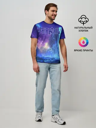Мужская базовая футболка / Водопад Фейри Тейл