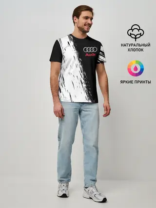 Мужская базовая футболка / AUDI | АУДИ