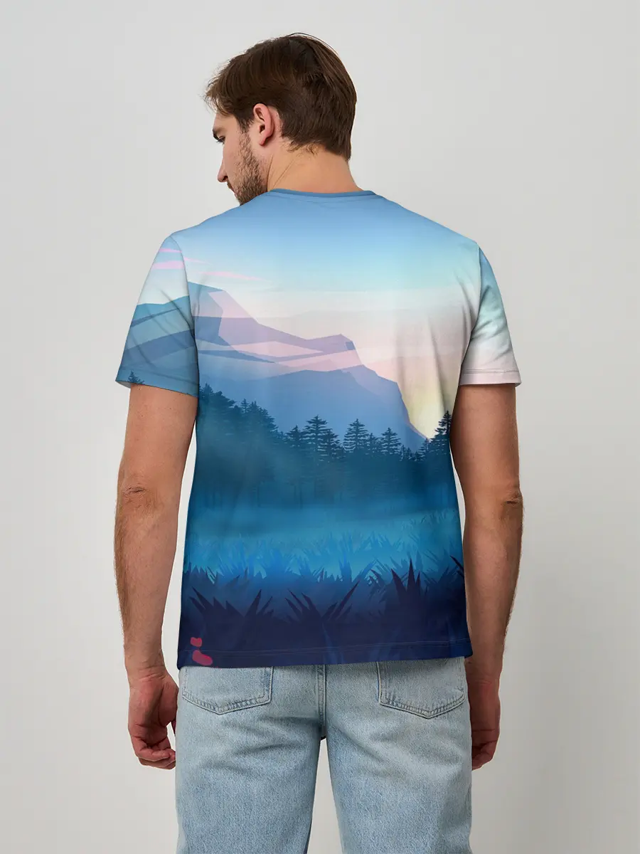 Мужская базовая футболка / Рассвет