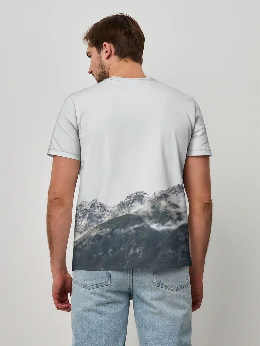 Мужская базовая футболка / Вершина Горы